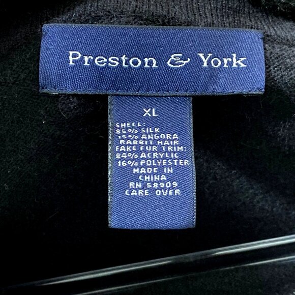 Preston & York Pullover Sweater Womens XL Black Dark Academia Whimsygoth Classic - Picture 4 of 5